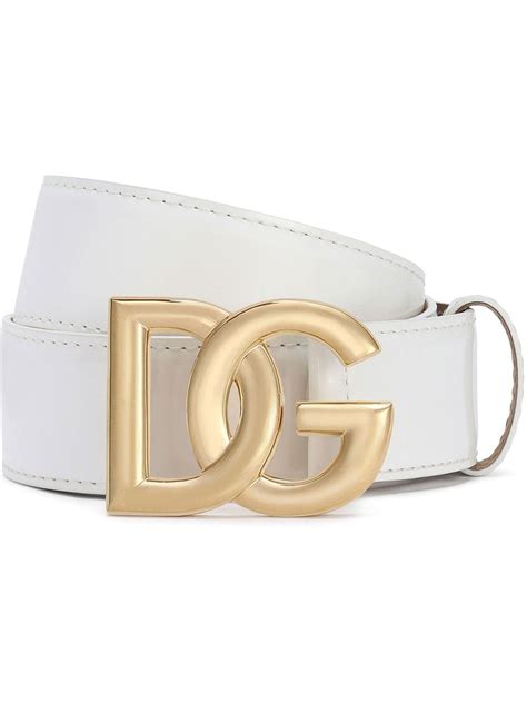 white dolce gabbana belt|d&g leather belt.